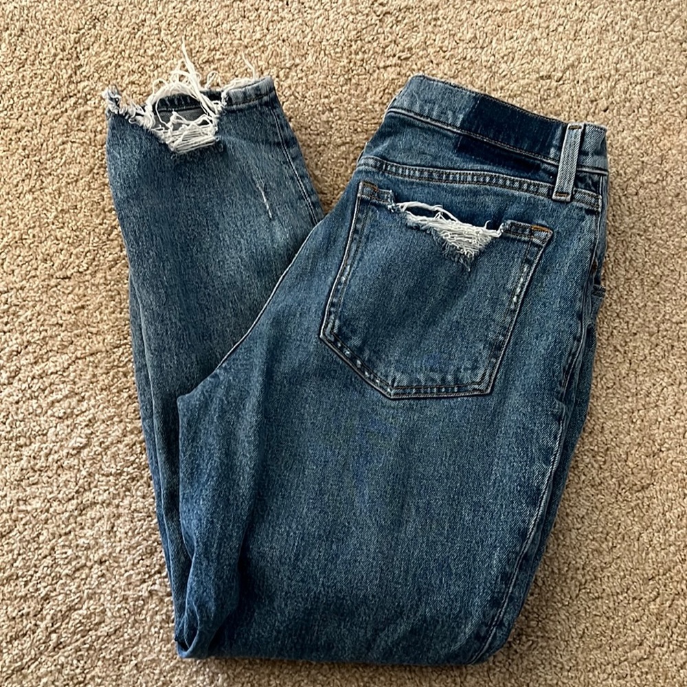 Abercrombie high rise mom jeans